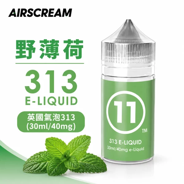 AIRSCREAM 英國氣泡313 小煙專用煙油 野薄荷口味