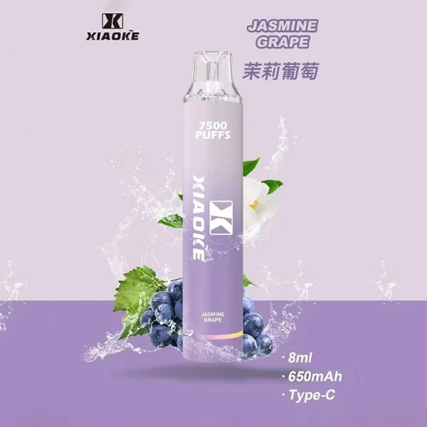 XIAOKE 7500口一次性電子煙 茉莉葡萄