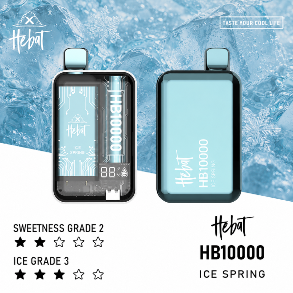 一次性電子煙｜HEBAT 喜貝 10000口 - 冰泉口味
