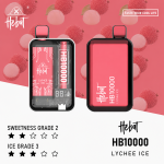 一次性電子煙｜HEBAT 喜貝 10000口 - 荔枝冰口味