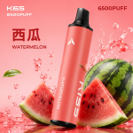 一次性電子煙｜KIS5 磁吸雙味 6500口 - 西瓜口味