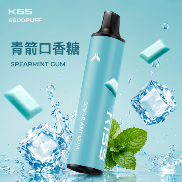 一次性電子煙｜KIS5 磁吸雙味 6500口 - 青箭口香糖口味
