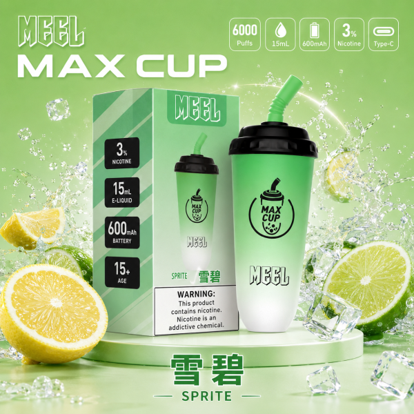 一次性電子煙｜MEEL Max Cup 奶茶杯 - 雪碧口味