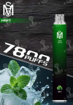一次性電子煙｜MSO 爅嘶 7800口 - 薄荷口味