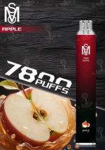 一次性電子煙｜MSO 爅嘶 7800口 - 蘋果口味