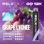 一次性電子煙｜RELX 悅刻 Smash Go 黑條 - 葡萄口味