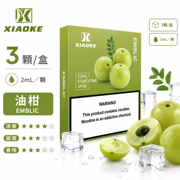 煙彈 XIAOKE 梟客 五代菸彈 油柑口味