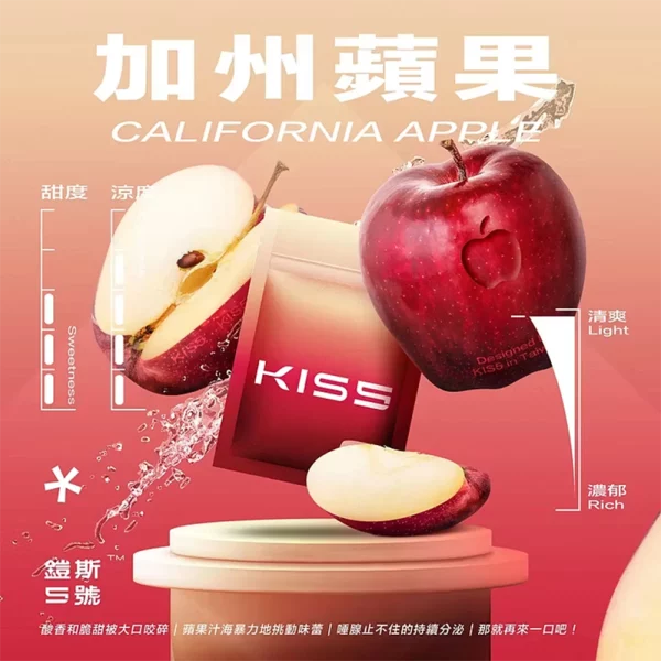 煙彈 鎧斯 KIS5 電子菸彈 加州蘋果口味