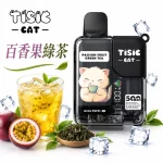 貓咪 TISIC 12000口 一次性電子煙 百香果綠茶口味